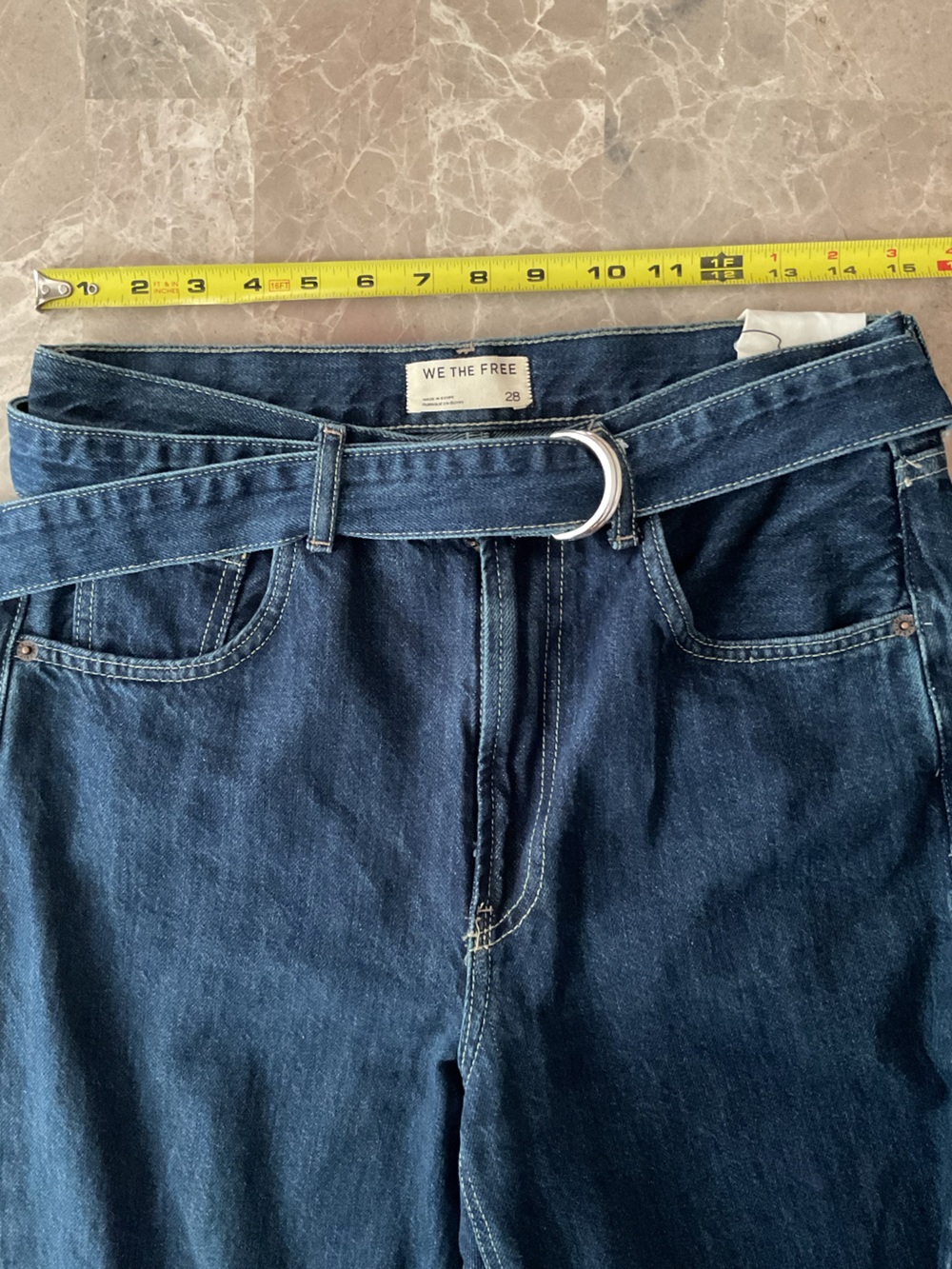 We The Free East Bay Cuffed straight Jeans Sz 28 denim pants - Picture 11 of 16